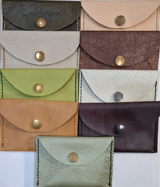Handstitched Leather Mini Purse/Card Holder
