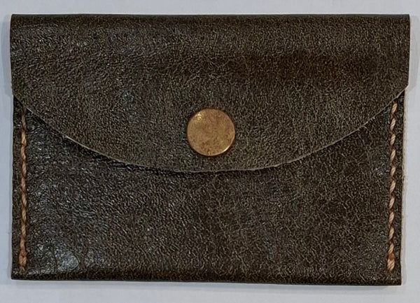 Handstitched Leather Mini Purse/Card Holder