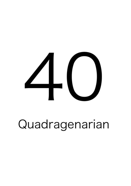 Adult Number Card