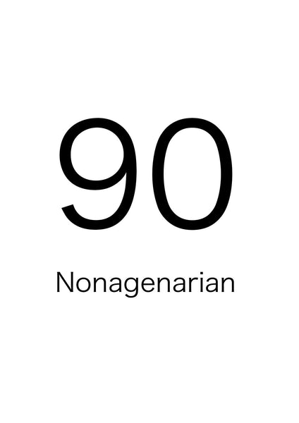 Adult Number Card